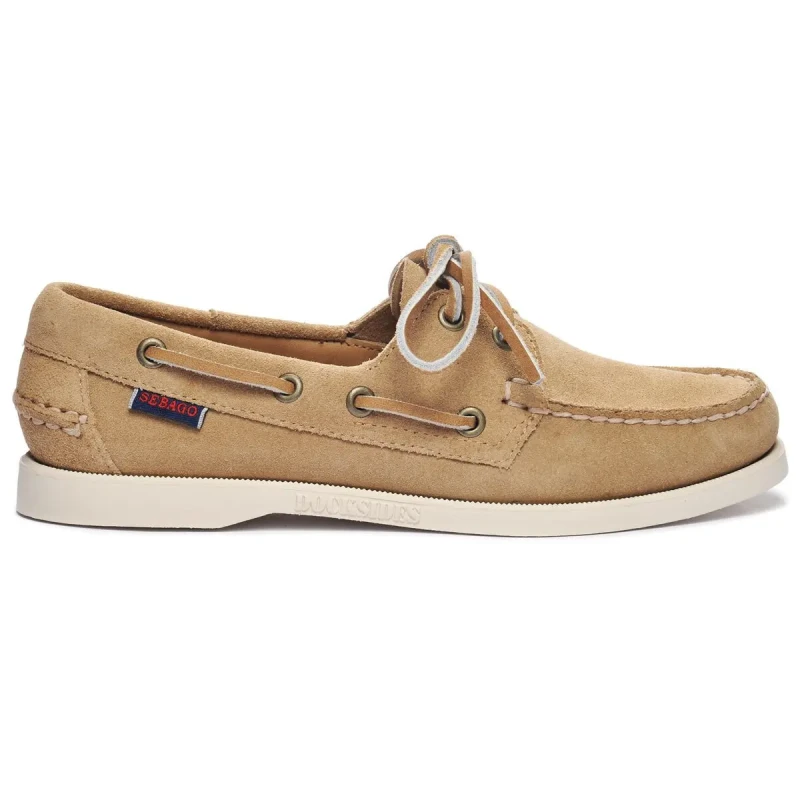 Image of Sebago Womens boat shoes Sebago Portland Flesh Out Beige Female 37