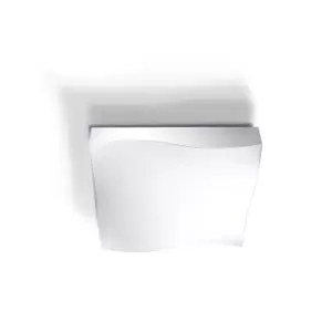 Image of Grok LED 1 Light Dimmable Medium Ceiling Light Satin Aluminium