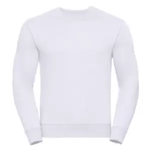 Image of Russell Mens Authentic Sweatshirt (Slimmer Cut) (S) (White)