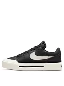 Image of Nike Court Legacy Lift - Black/White, Size 4, Women