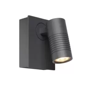 Image of Bran Modern Wall Spotlight Outdoor - LED Dim. - 1x7W 2700K - IP54 - Anthracite