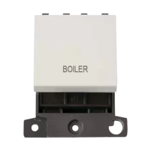 Image of Click Scolmore MiniGrid 20A Double-Pole Ingot Boiler Switch White - MD022PW-BL