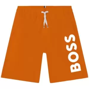 Image of Boss Junior Logo Swim Shorts - Orange