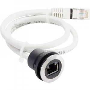 Image of NA Socket build in Plug straight RRJRJ45SW150CM Bla