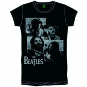 Image of The Beatles Let It Be Studio Boys Black T-Shirt Medium