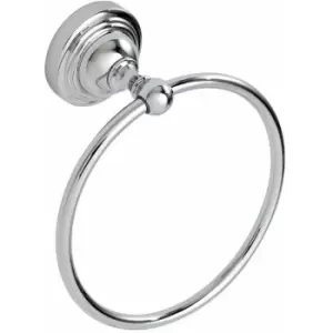 Image of Wall Mounted Chrome Fidelity Towel Ring - Chrome