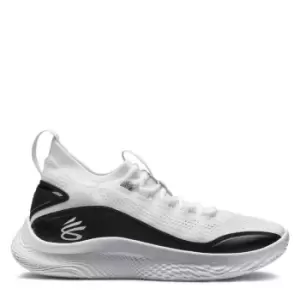 Image of Under Armour Curry Flow 8 Basketball Shoes - White