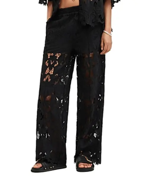 Image of Allsaints Charli Embroidered Pants