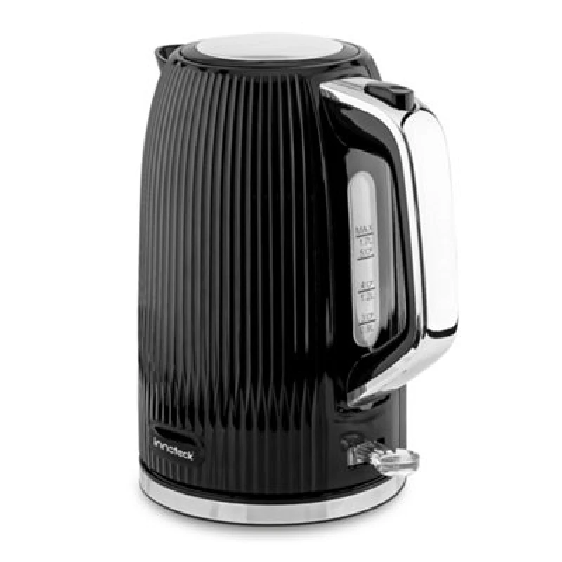 Image of Innoteck Kitchen Pro 1.7L Cordless Ridged Electric Kettle - 3Kw Fast Boil - Black