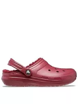 Image of Crocs Crocs Classic Lined Clogs, Red, Size 7, Women