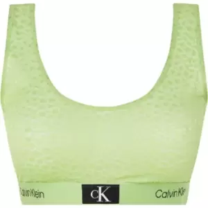 Image of Calvin Klein Unlined Bralette (Ff) - Green