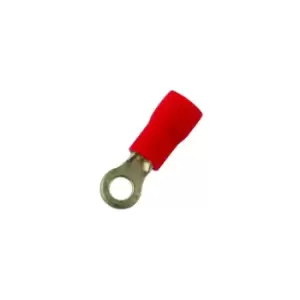 Image of Ring Terminal 3.2mm Red Pk 100 Connect 30142