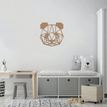 Image of Panda - Copper Copper Decorative Metal Wall Accessory