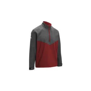 Image of Callaway Heatherd 1/4 Zip Windjacket Med Asphalt Htr - L Size: Large