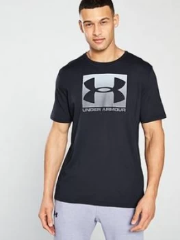 Image of Urban Armor Gear Sportstyle Boxed Logo T-Shirt - Black/Grey Size M Men