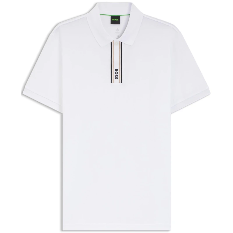 Image of Boss Logo Polo Top White male S
