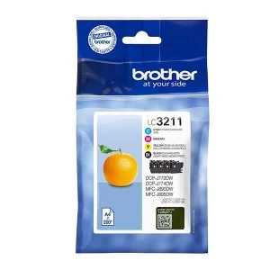 Image of Brother LC3211 Black and Tri Colour Ink Cartridge