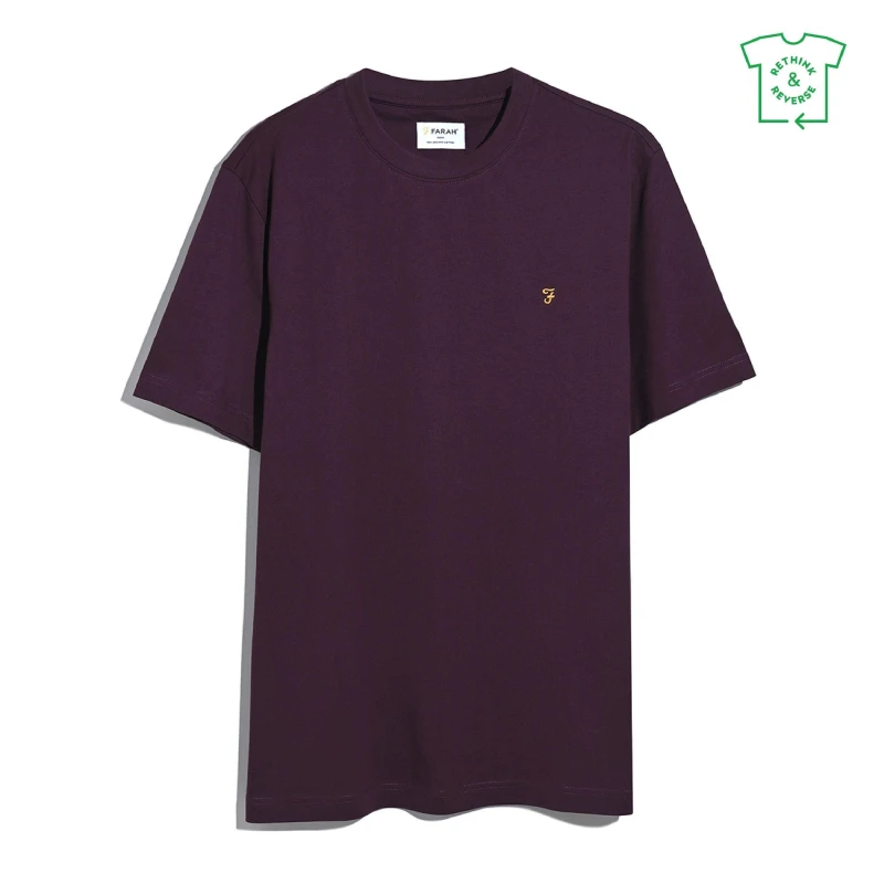 Image of Farah Mens Regular Fit T-Shirt Regular Fit T-Shirts Small Red 58193408350