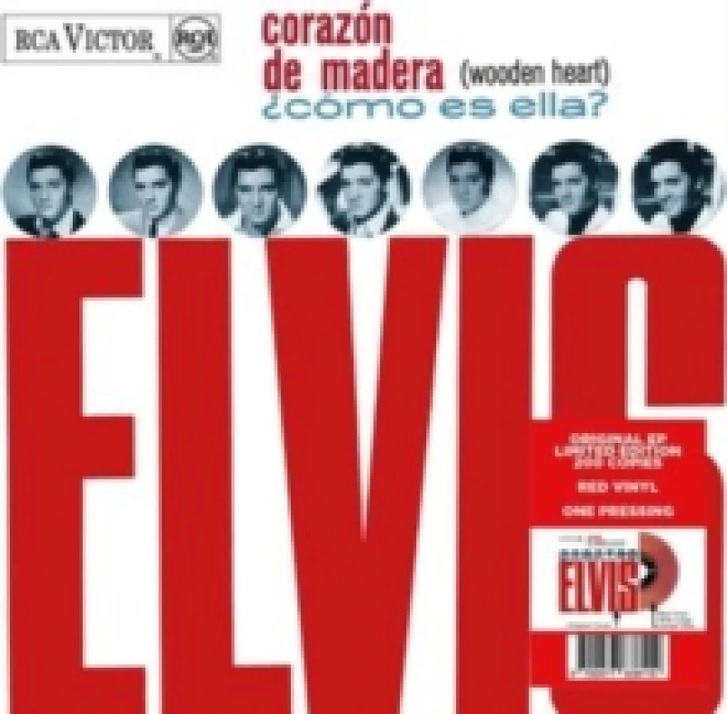 Image of Elvis Presley Corazon De Madera (Wooden Heart) (Vinyl) 7 Single Coloured Vinyl