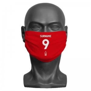 Image of Personalised Nottingham Forest FC Shirt Face Mask