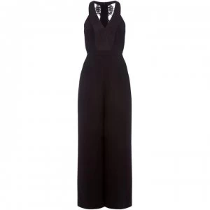 Image of ISSA Petite Rita lace jumpsuit - Black