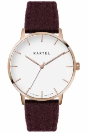Image of Unisex Kartel Scotland Lewis 40mm Cashmere Watch KT-LEW-RGW-BR