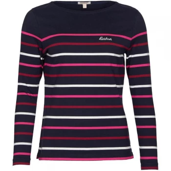 Image of Barbour Hawkins Top - Navy Stripe