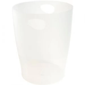 Image of Exacompta Waste Bin Classic 15L Polypropylene White 26.3 x 26.3 x 33.5 cm