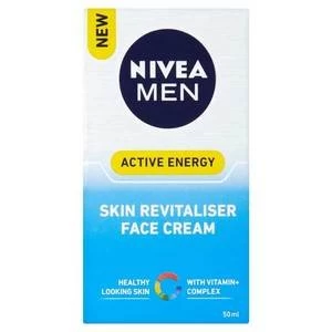 Image of Nivea For Him Skin Energy Moisturiser Q10 50ml