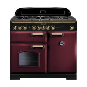 Image of Rangemaster 115560 CDL100DFFCY-B Classic Deluxe 100cm Dual Fuel Range Cooker Cran-B