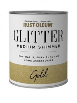 Image of Rust-Oleum Rust-Oleum Medium Shimmer Glitter Gold 750Ml