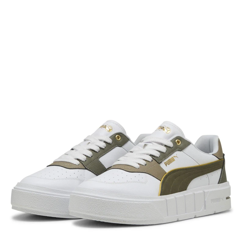 Image of Puma Womens Cali Luxe Court Trainers Nvy/Wht/Blu female 3 (35.5)