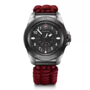 Image of Victorinox Journey 1884 Limited Edition Automatic Black Dial Red Paracord Strap Mens Watch 242016.1
