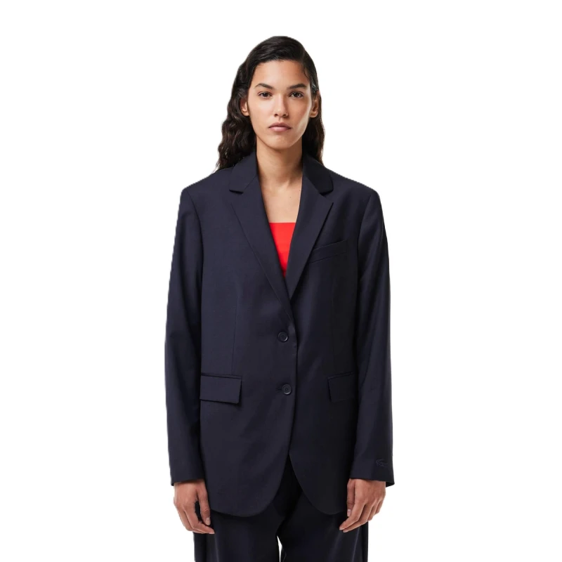 Image of Lacoste Mens Tailored Fit Blazer Abysm male 2XS