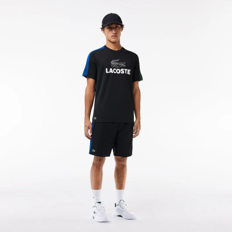 Image of Lacoste Colour Block Shorts - Black XS