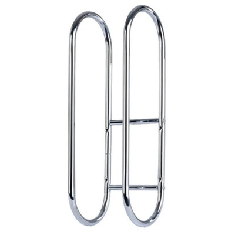 Image of LIVIVO Wall Mounted Chrome Bathroom Towel Holder & Rail Metallic Silver