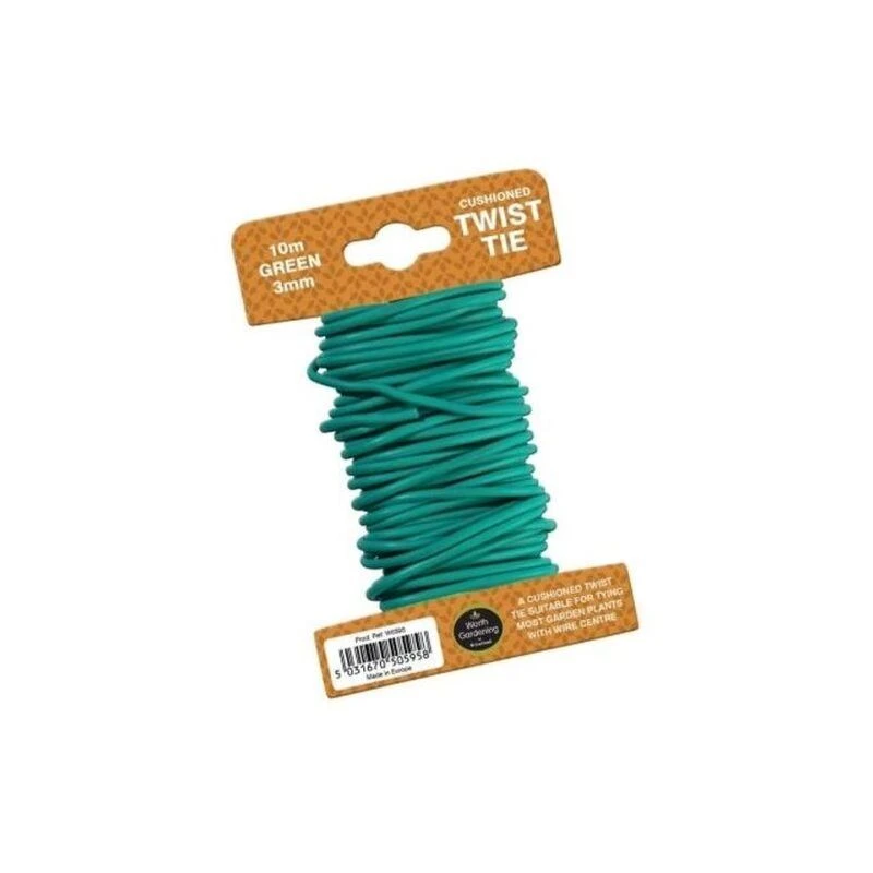 Image of Garland 5m Twist Tie Cushioned 5mm Green W0596
