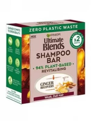 Image of Garnier Garnier Ultimate Blends Ginger Recovery Revitalising Shampoo Bar For Weak, Dull Hair 60G