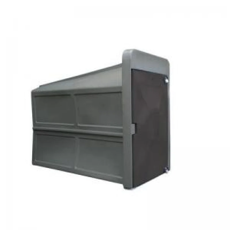 Image of Secure Cycle Locker, Recycled Black 1700Mm Deep