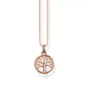 Image of THOMAS SABO Rose Gold Plated Tree of Love Necklace