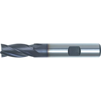 Image of 10.00MM HSS-Co 8% Weldon Shank Multi Flute End Mills - TiAlN Coated