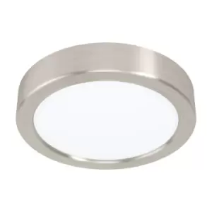 Image of Wall / Ceiling Light Satin Nickel 160mm Round Surface Mounted 10.5W LED 4000K