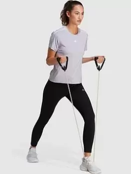 Image of adidas Train Essentials 3 Stripe T-Shirt - Lilac Size 2XL, Women