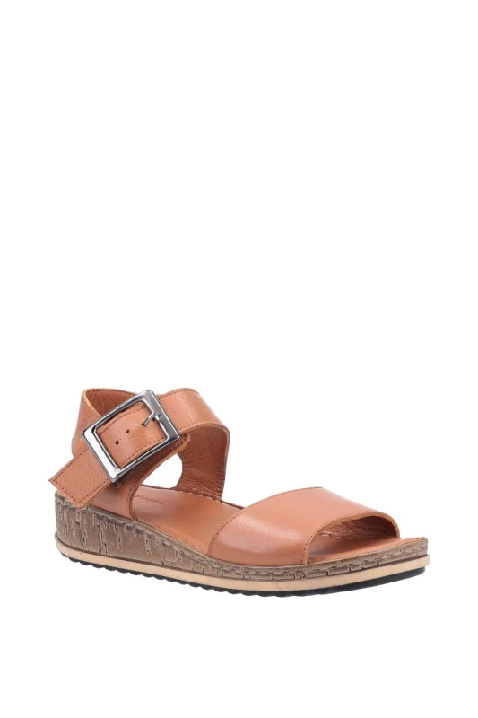 Image of Hush Puppies Ellie Wide Sandal Tan female 3 (36)