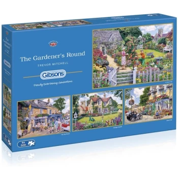 Image of The Gardener's Round Jigsaw Puzzle - 4x500 Pieces
