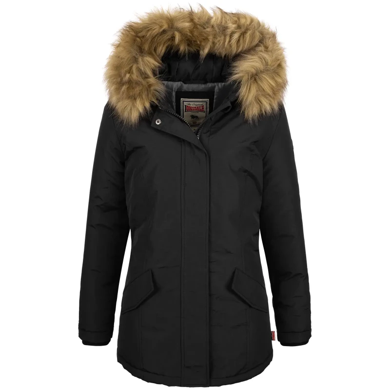 Image of Lonsdale Puffer Jacket Lonsdale Kimmeridge Noir Female S