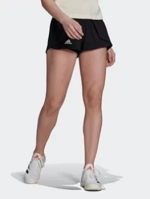 Image of adidas Tennis Match Shorts, Black/White, Size S, Women