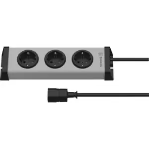 Image of Power strip (w/o switch) 3x Grey PG connector Ehmann Vario Linea