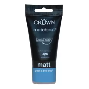 Image of Crown Feature Wall Breatheasy Peek-A-Boo Blue - Matt Paint - 40ml Tester