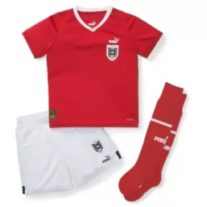 Image of Puma Austria Home Minikit 2022 2023 Infants - Red
